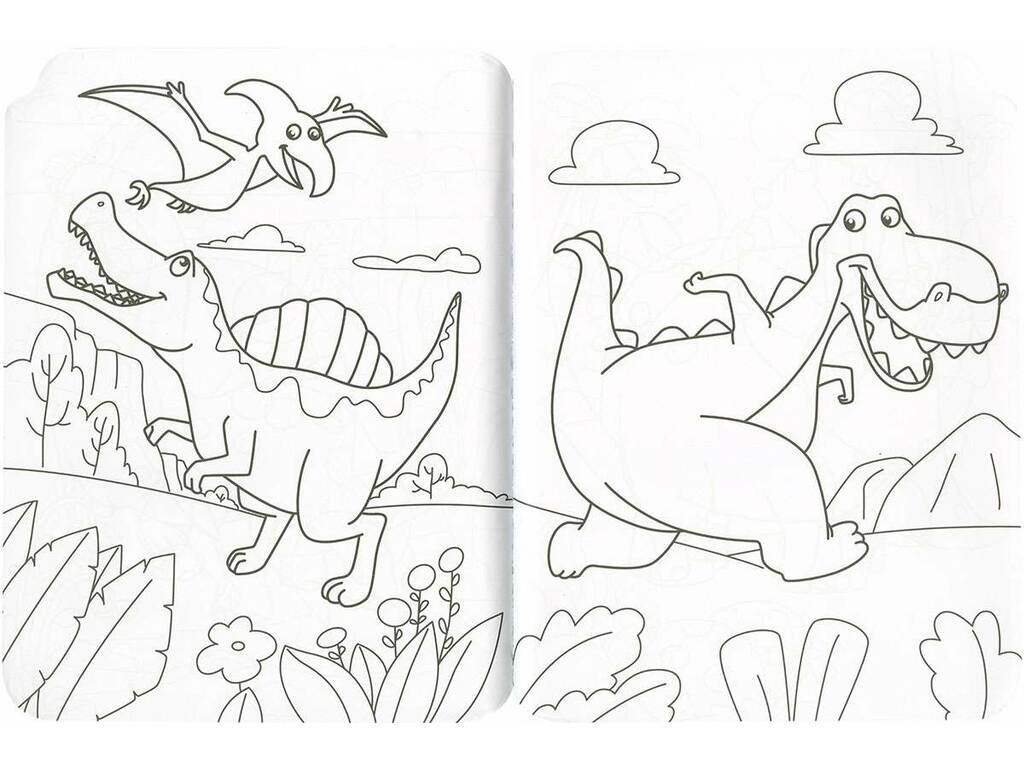 Cores e Autocolantes Dinossauros Livro para Colorir Susaeta S3467001