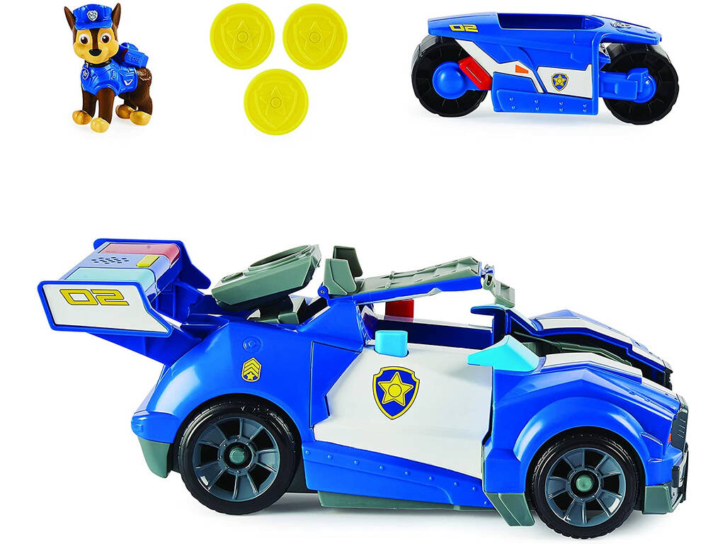 Paw Patrol The Movie Véhicule Transformable Chase Bizak 6192 7732