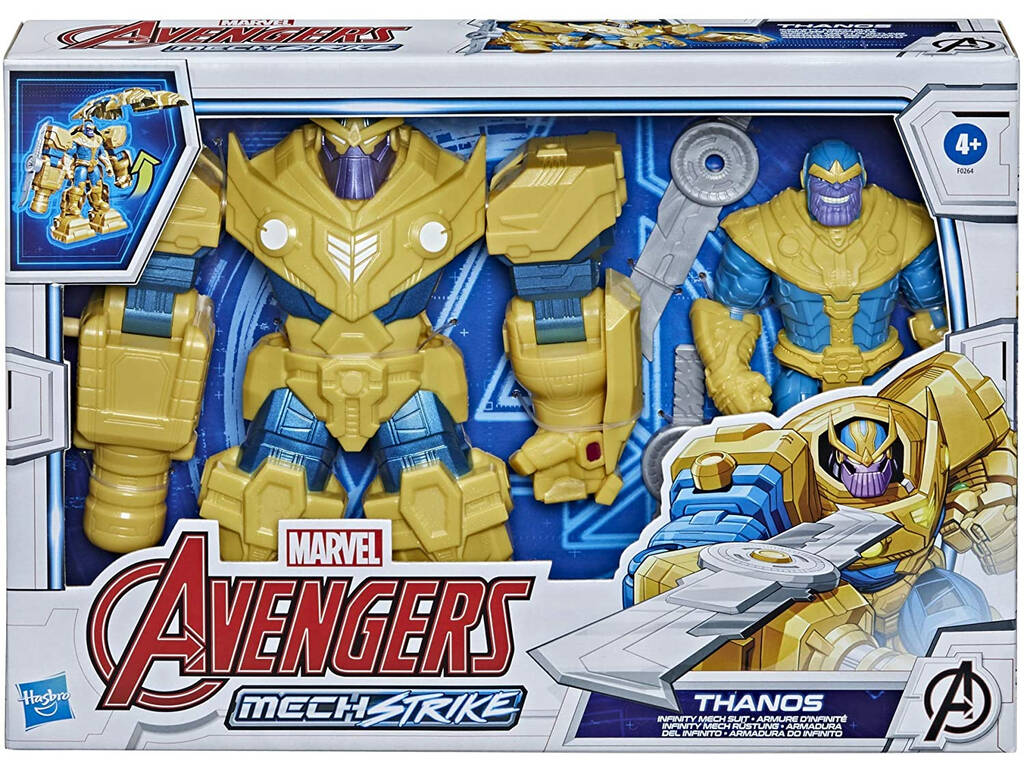 Avengers Figura Mech Strike Infinity Thanos Hasbro F0264
