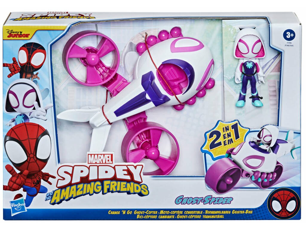 Spidey Ghost Copter Véhicule Convertible Hasbro F19465L00