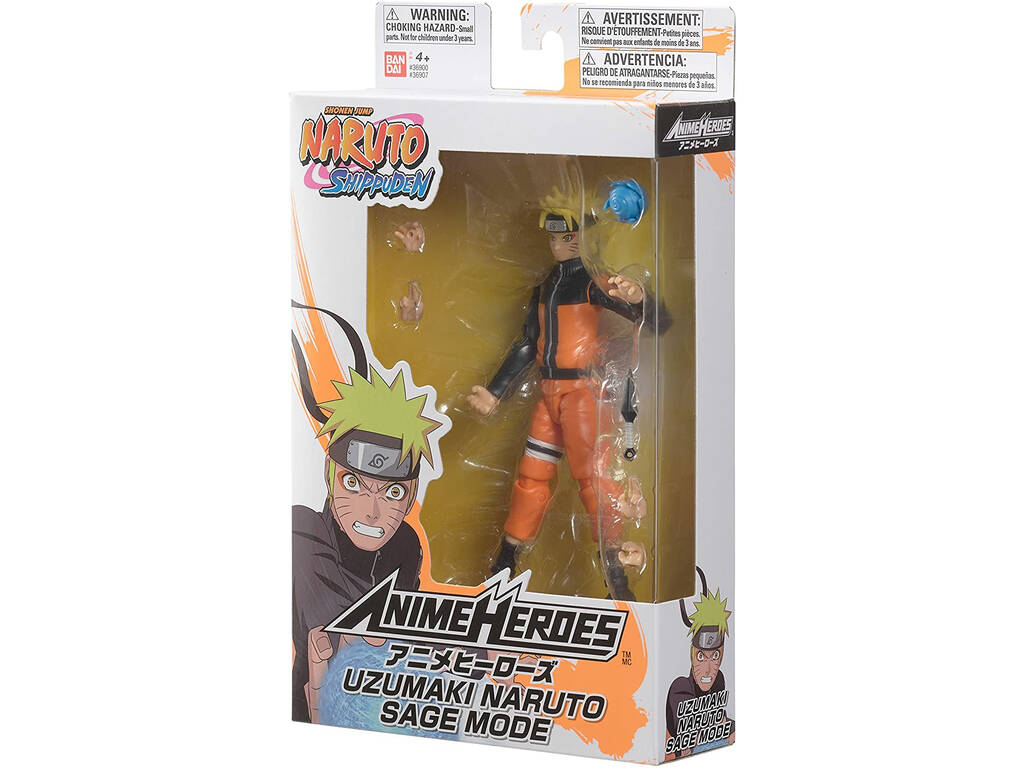 Figurine Anime Heroes Naruto Uzamaki Bandai 36907