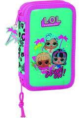 LOL Surprise Spring Fling Safta 412047854 Trousse à crayons double petite 28 pièces LOL Surprise Spring Fling