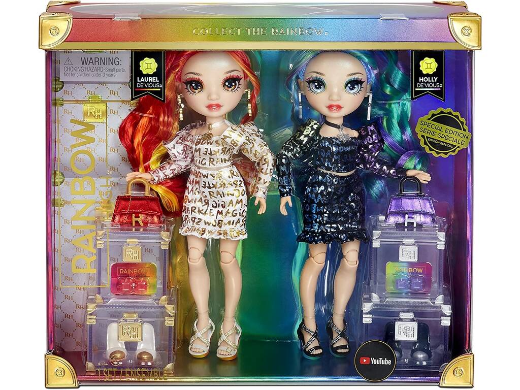 Rainbow High Edición Especial Muñecas Laurel y Holly De'Vious MGA 577553