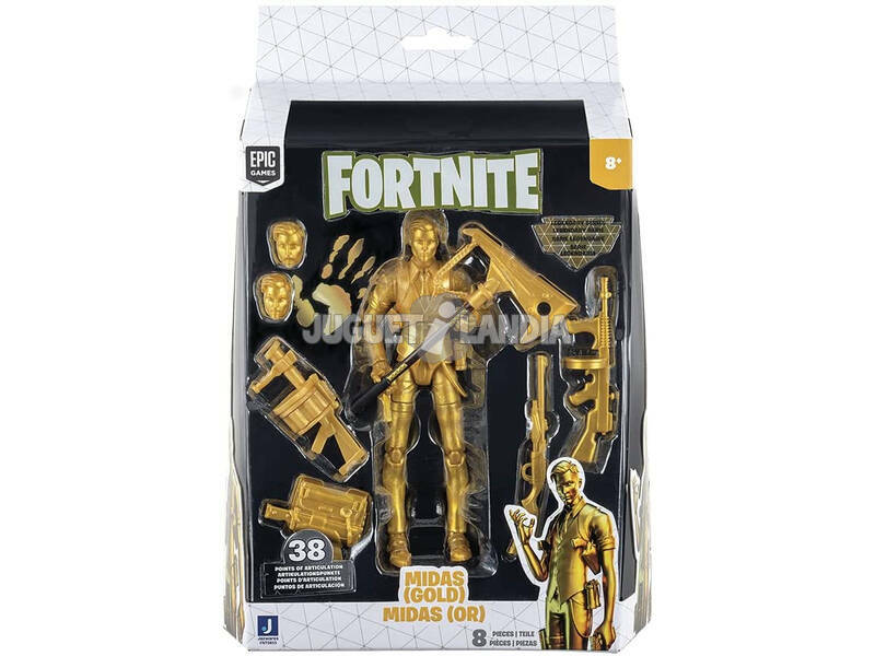Fortnite Legendary Series Midas Gold Figur Toy Partner FNT0855