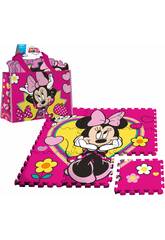 Minnie Puzzle Eva 9-teiliger Teppich mit Tasche