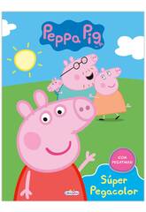 Peppa Pig Súper Pegacolor Ediciones Saldaña LD0916