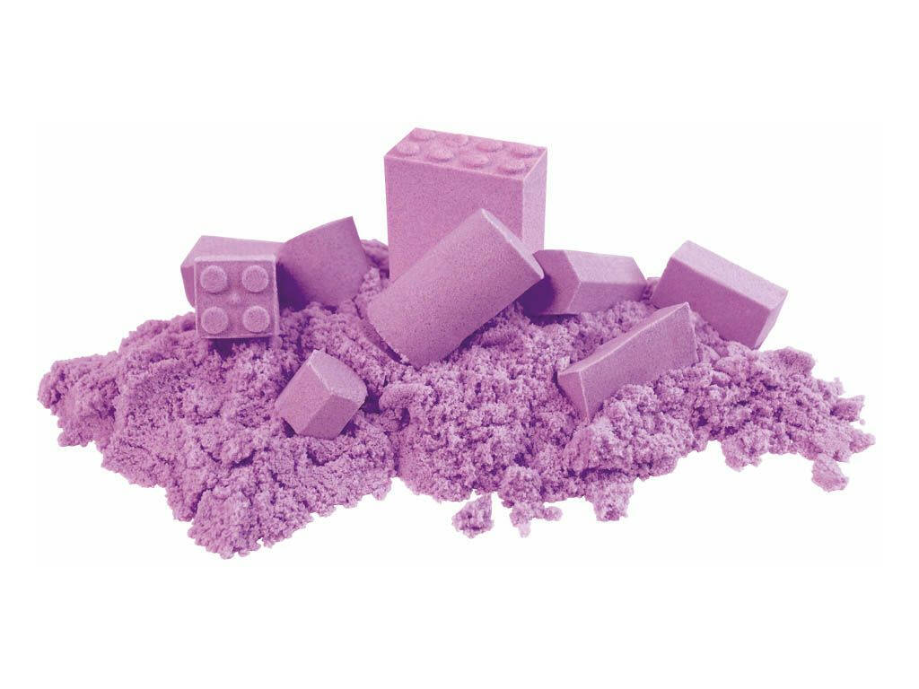 Purple Magic Sand 1.000 gr. mit geometrischen Formen und Blöcken