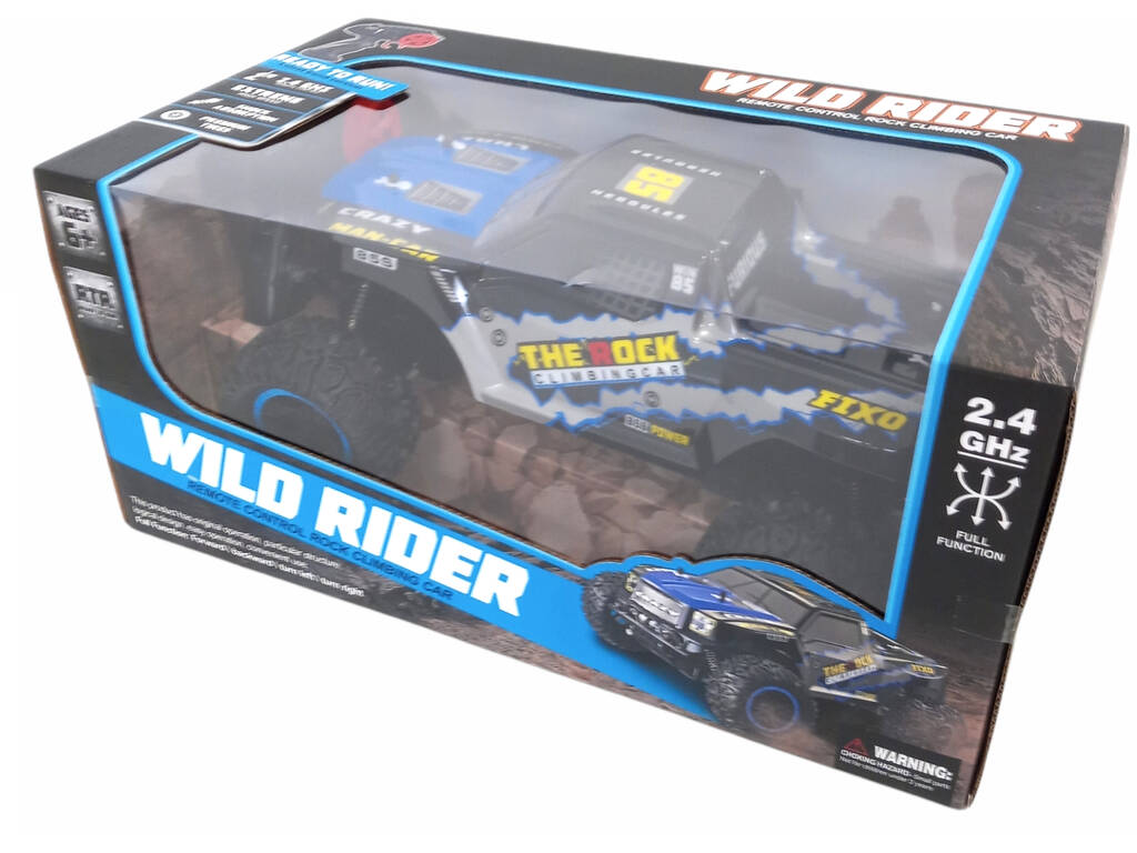 Rádio Controlo Wild Rider 2.4G 4 Fuções Azul