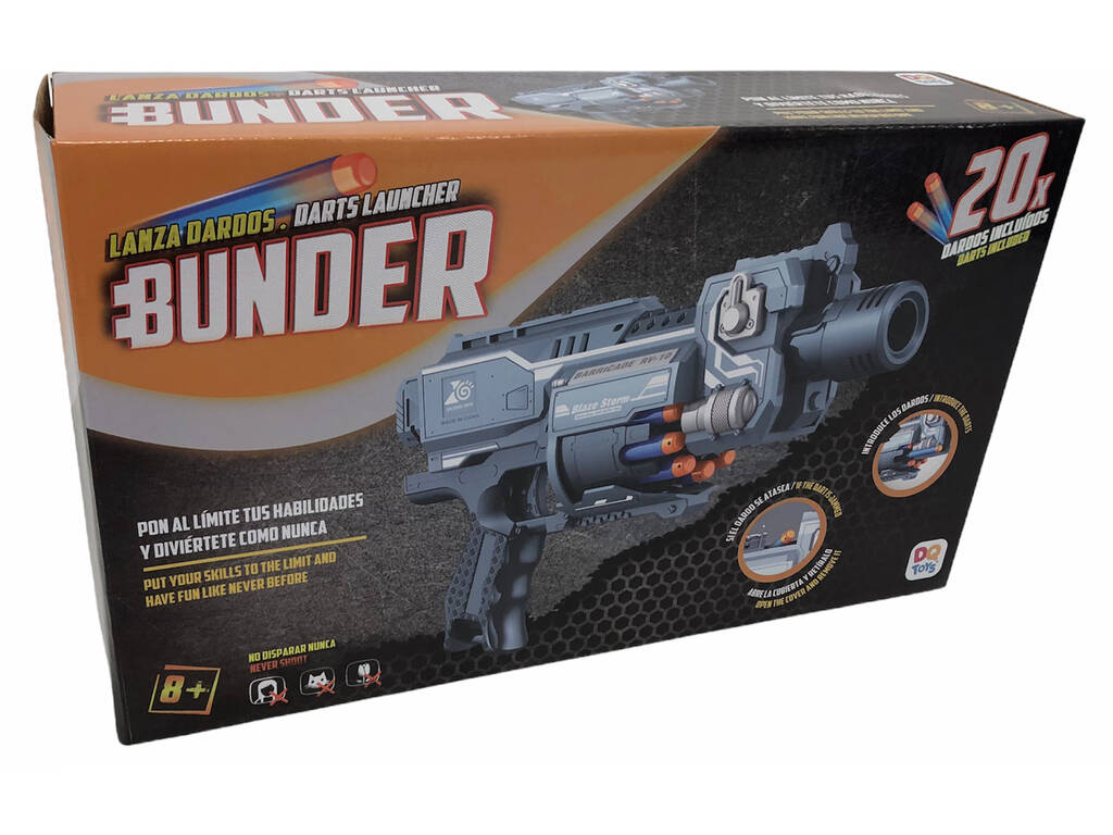 Bunder Launcher 33 cm. 20 Darts 7 cm.