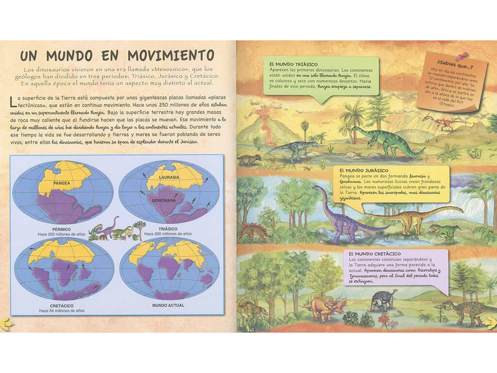 Erforsche und lerne das Zeitalter der Dinosaurier Susaeta S2098003
