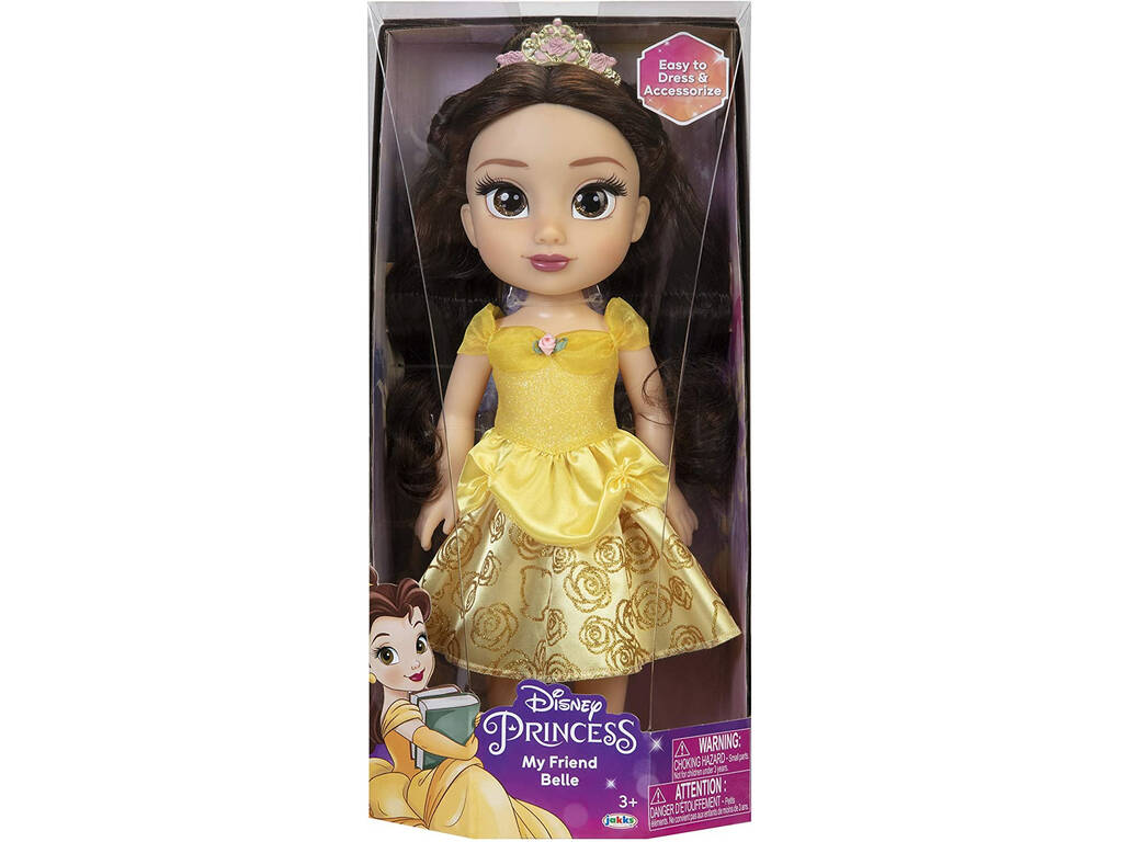 Princesas Disney Minha Amiga Bela 38 cm. Jakks 95559-4L