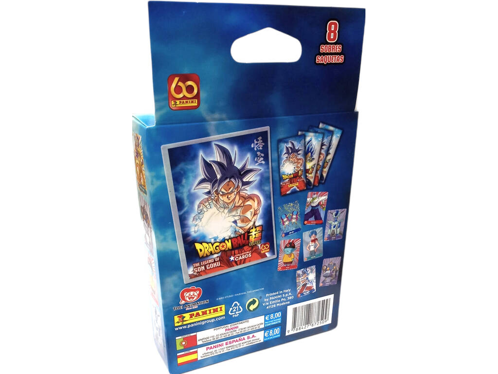 Dragon Ball Super TC La Légende de Son Goku Ecoblister 8 Enveloppes Panini