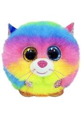 Jouet en peluche de 10 cm. Puffies Gizmo Rainbow Cat TY 42520