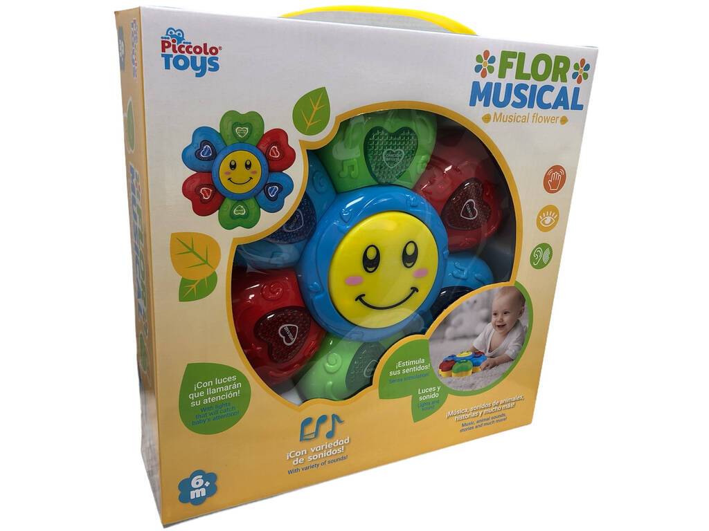Flor Musical Infantil Luzes e Sons