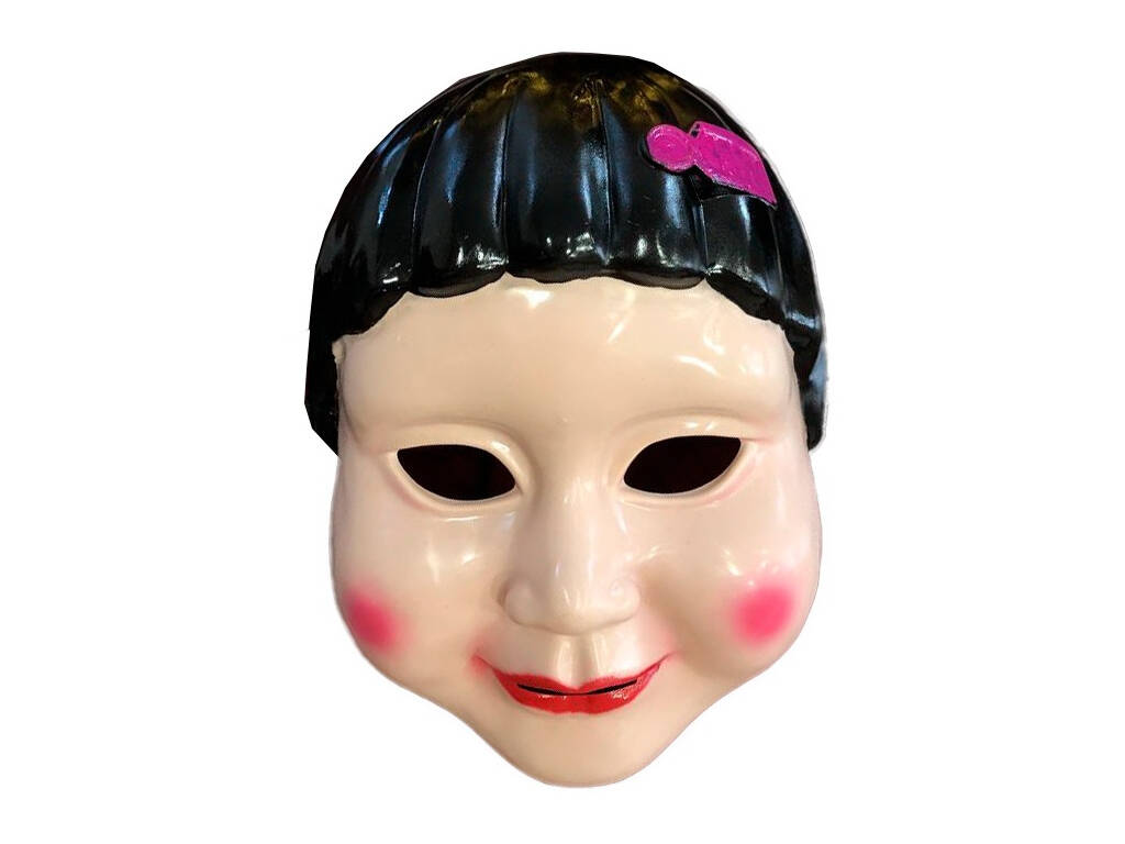 Disfraz El Juego del Calamar Adulto Mujer Talla S Muñeca Coreana con Máscara y Peluca