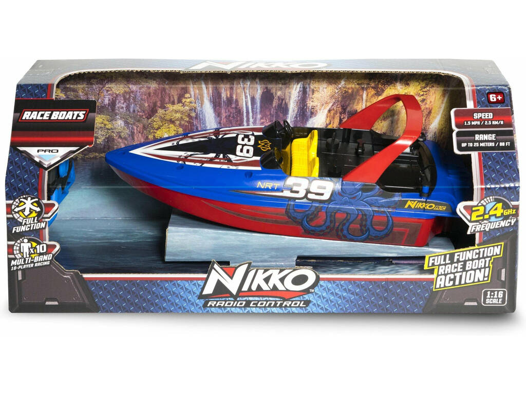 Radio Control 1:16 Race Boats Octo Blue Nikko 10172