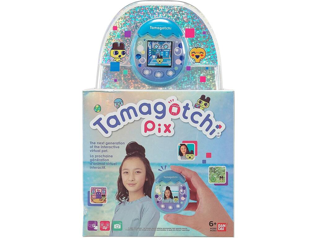 Tamagotchi Pix Blau Bandai 42903