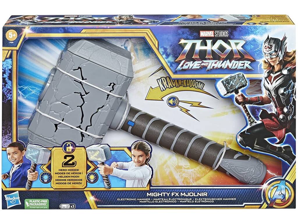 Thor Love And Thunder Marteau Electronique Mighty FX Mjolnir Hasbro F3359