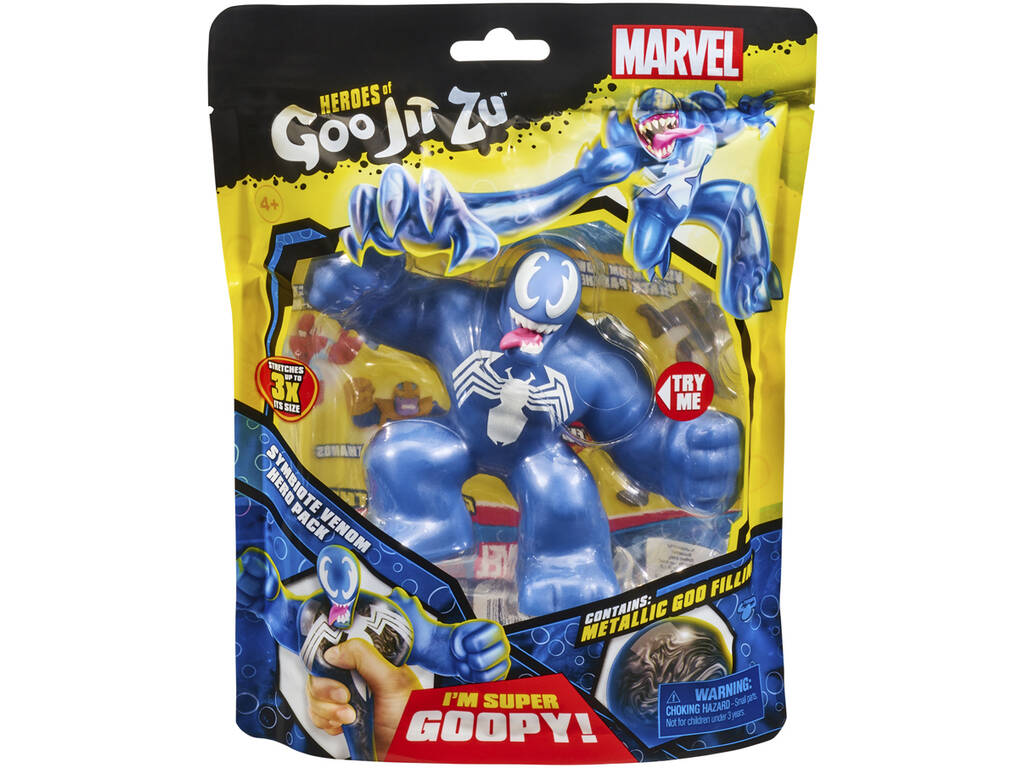 Goo Jit Zu Figur Marvel Héroes Symbionte Venom Bandai CO41284