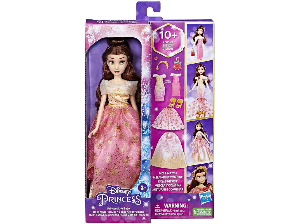 Princesas Disney Boneca Bela Estilos de Princesa Hasbro F4625
