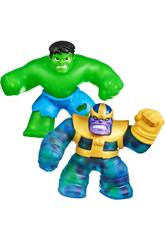 Goo Jit Zu Pack 2 Figures Marvel Hulk Vs. Thanos Bandai CO41298