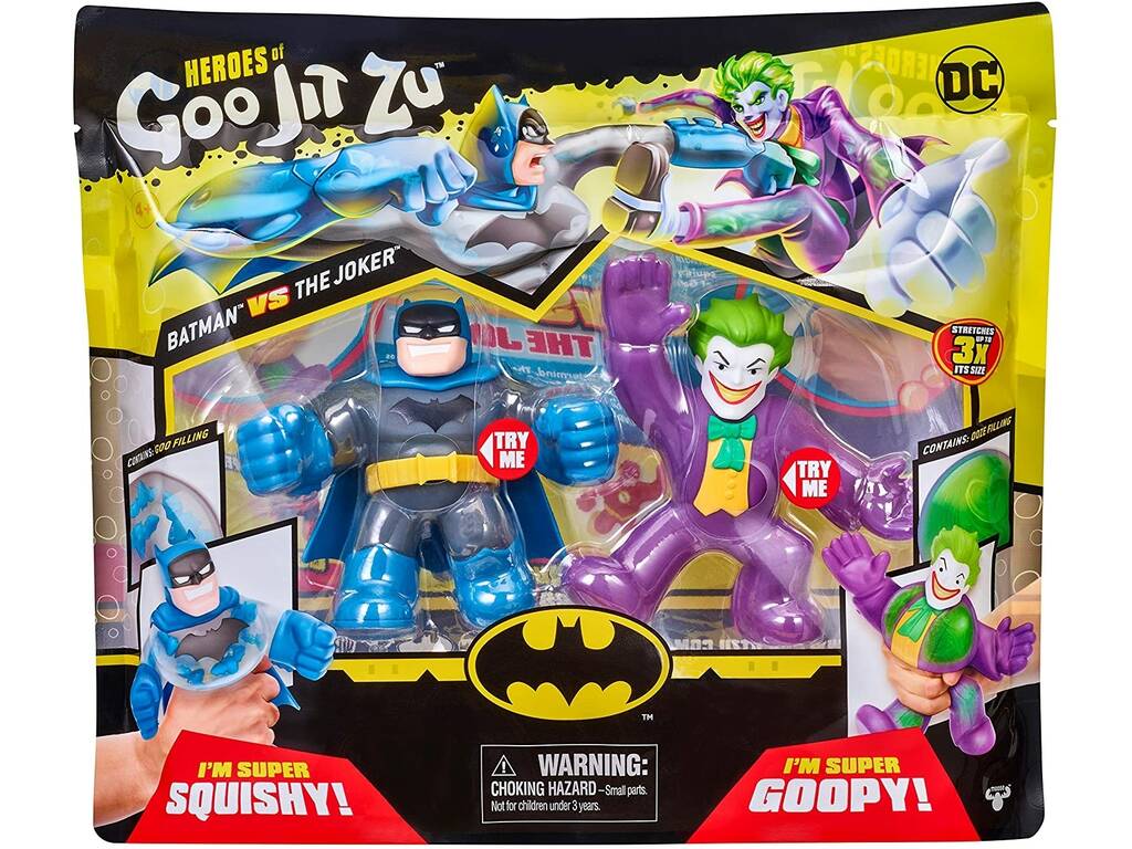 Goo Jit Zu Pack 2 Figure Batman Vs. The Joker Bandai CO41184