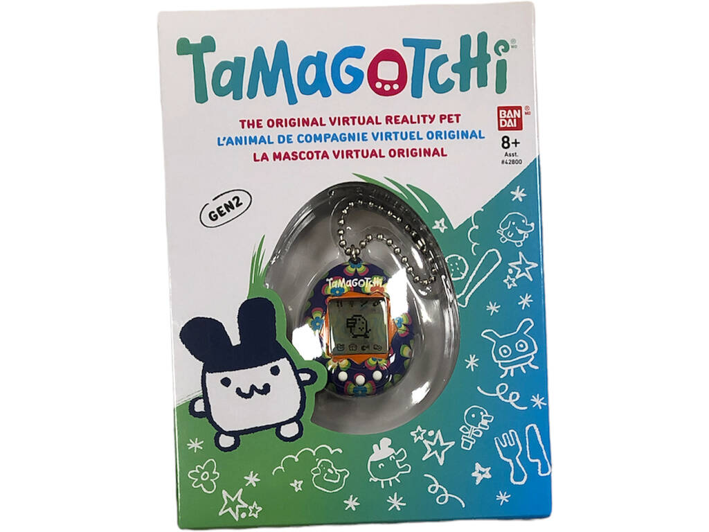 Tamagotchi Originale Fiori Blu Bandai 42888