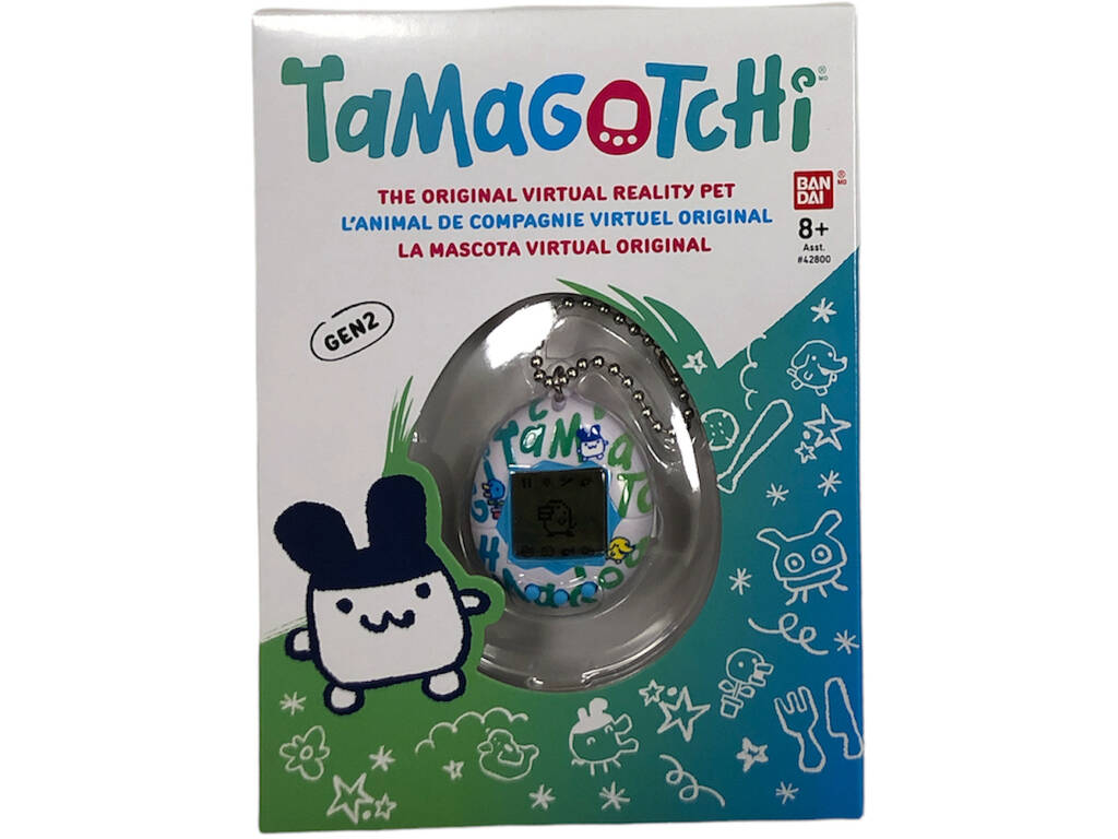 Tamagotchi Original Blanc Logo Bandai 42921