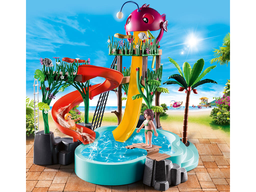 Playmobil Parc Aquatique avec Tobogan 70609 