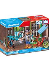Playmobil Set de Regalo Taller de E-Bicicletas 70674