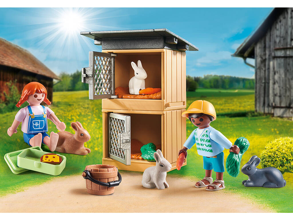 Playmobil Set de Regalo Alimentar a los Conejos 70675