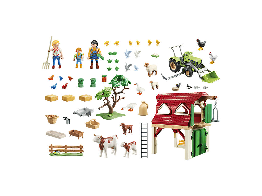 Playmobil Granja con Cría de Animales Pequeños 70887