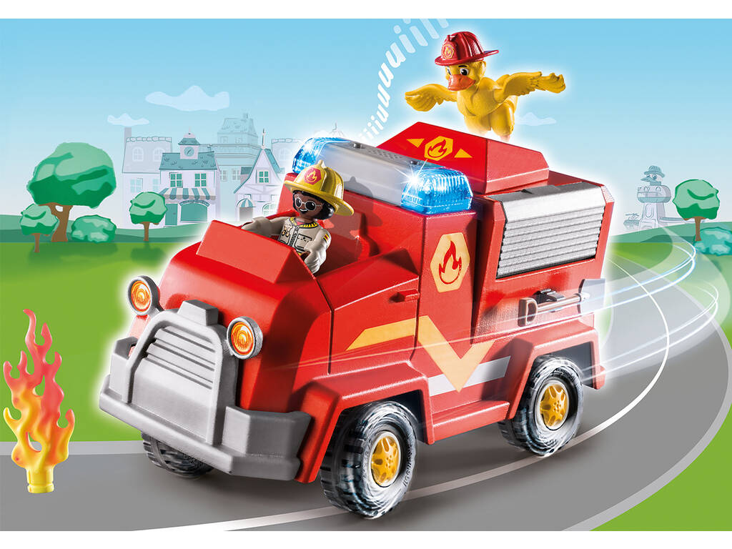 Playmobil D.O.C. Veicolo d'emergenza dei vigili del fuoco 70914