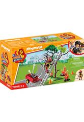 Playmobil Duck On Call Fire Rescue Action Rette die Katze! 70917