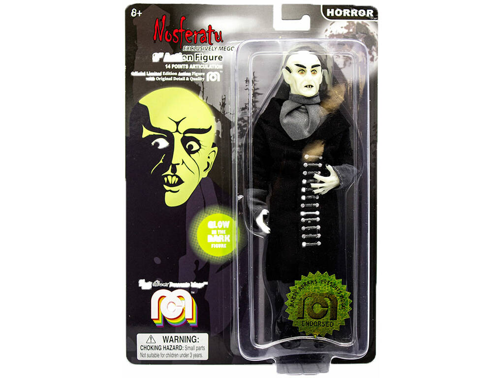 Nosferatu Brille dans l'obscurrité Collection Figurine Mego Toys 62975 