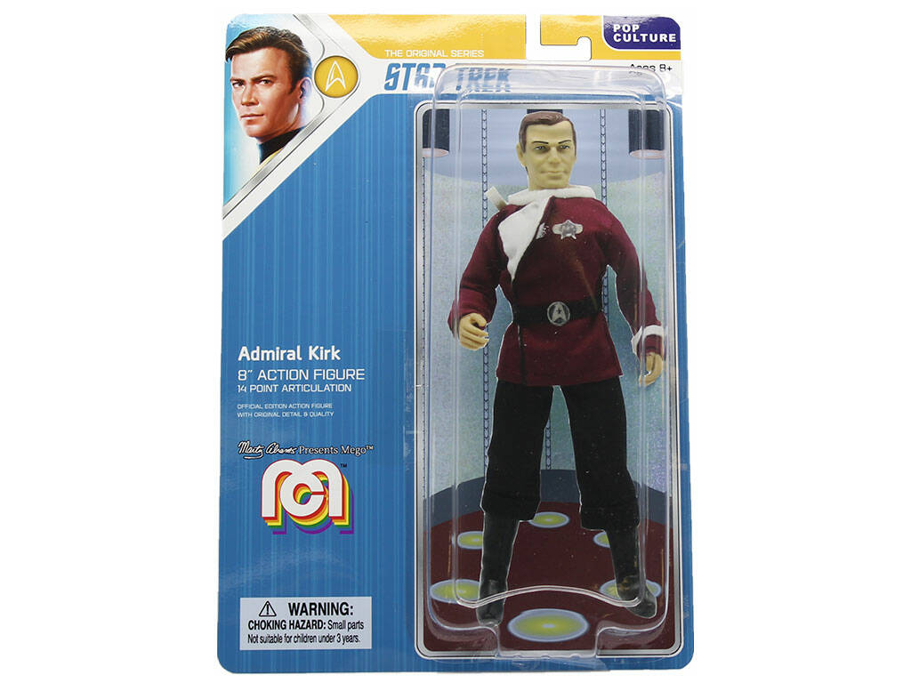 Amiral Kirk de Star Trek La Colère de Khan Figurine de Collection Mego Toys 62872