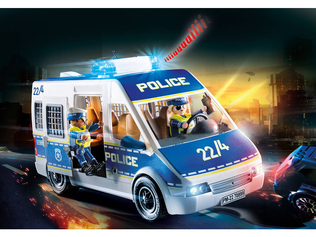 Playmobil Coche Policía con Luz y Sonido 70899