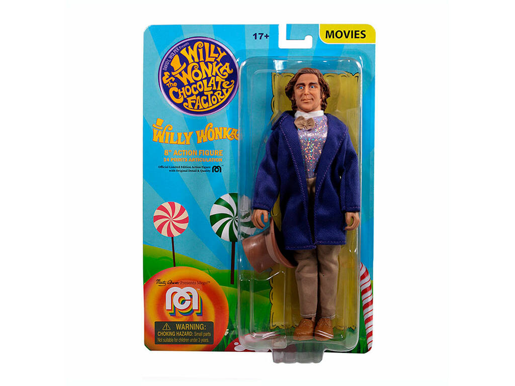 Willy Wonka E La Fabbrica Di Cioccolato Figura da Collezione Mego Toys  62962 - Juguetilandia