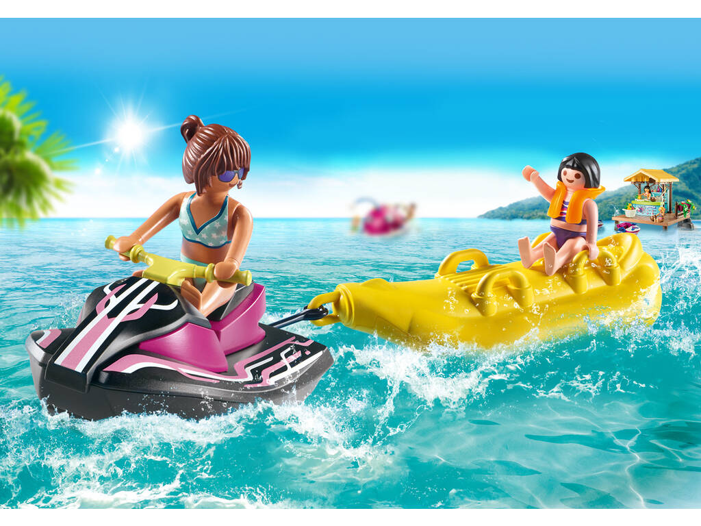 Playmobil Starter Pack Moto d'acqua con Barca Banana 70906
