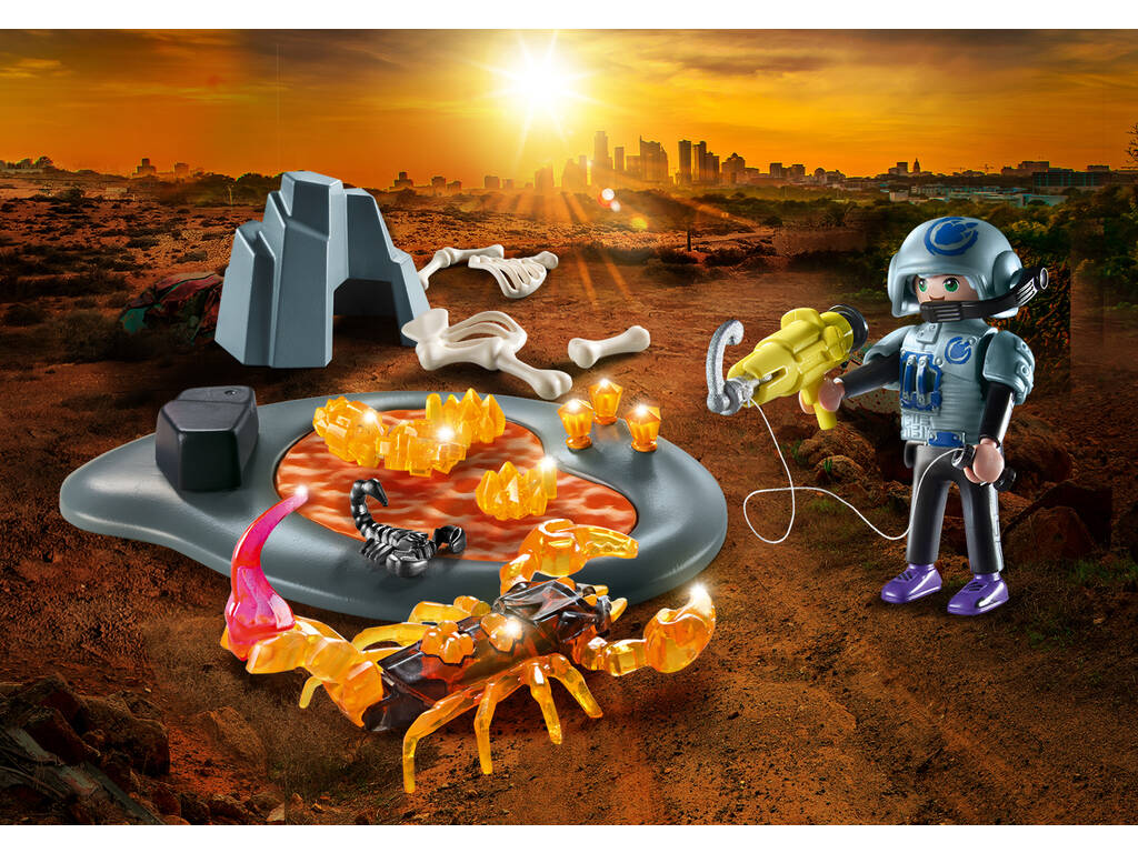 Playmobil Starter Pack Lucha Contra el Escorpion de Fuego 70909