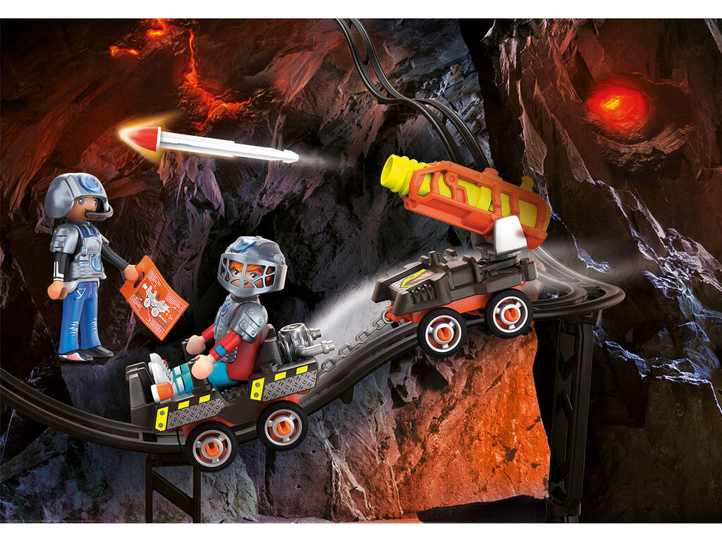 Playmobil Dino Mine Carro de Foguetes 70929