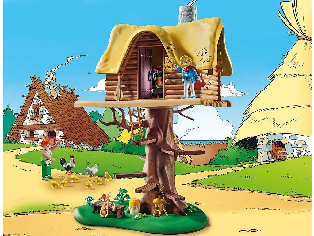 Playmobil Asterix Asurancetúrix con casa sull'albero 71016