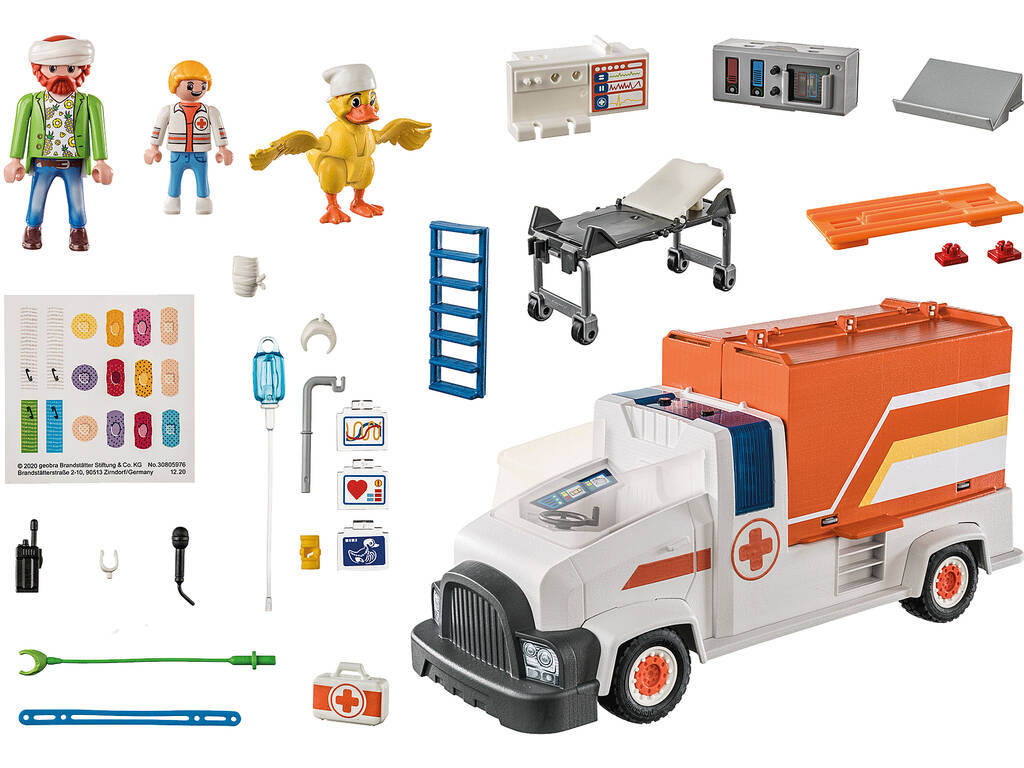 Playmobil Duck On Call Ambulance Truck 70913