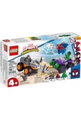 Lego Marvel Spidey And His Amazing Friends Camion di combattimento di Hulk e Rhino 10782