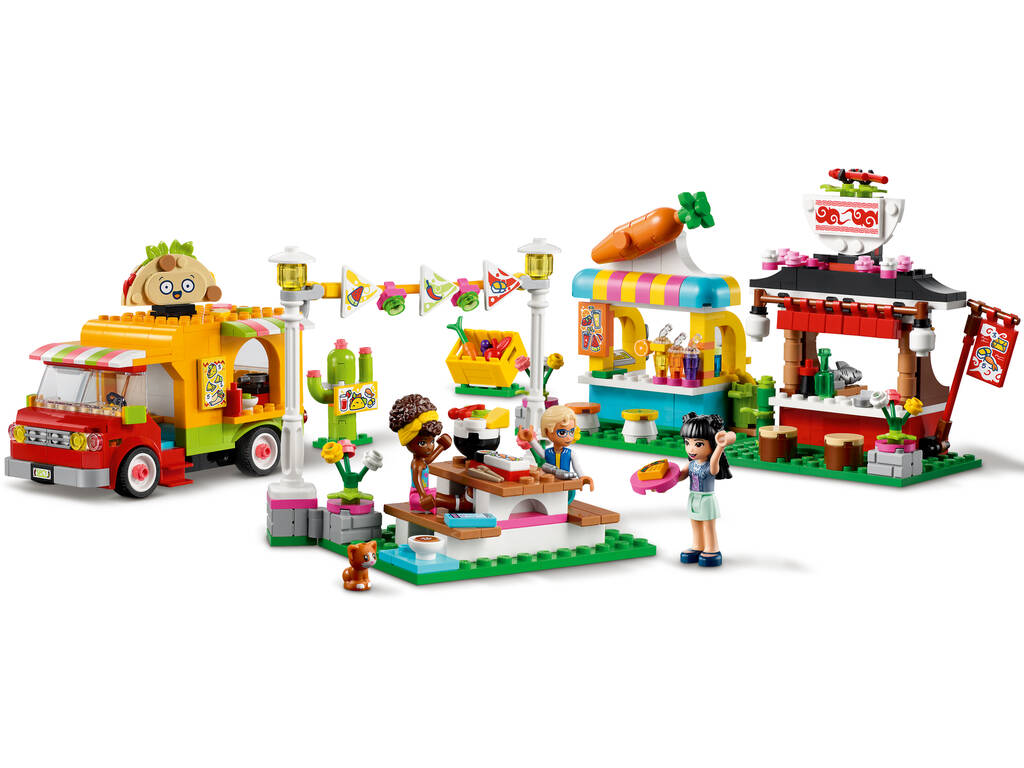 Lego Friends Strasse-Essen-Markt 41701