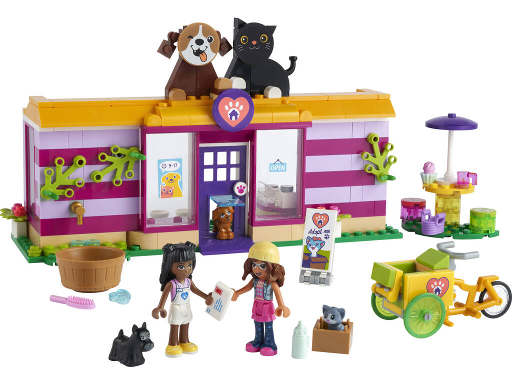 Lego Friends Café zur Adoption von Haustieren 41699