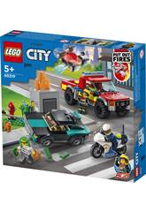 Lego City Feuerwehrrettung und Polizei-Verfolgungsjagd 60319