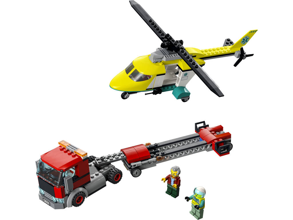 Lego City Great Vehicles Transporte de Helicóptero de Rescate 60343
