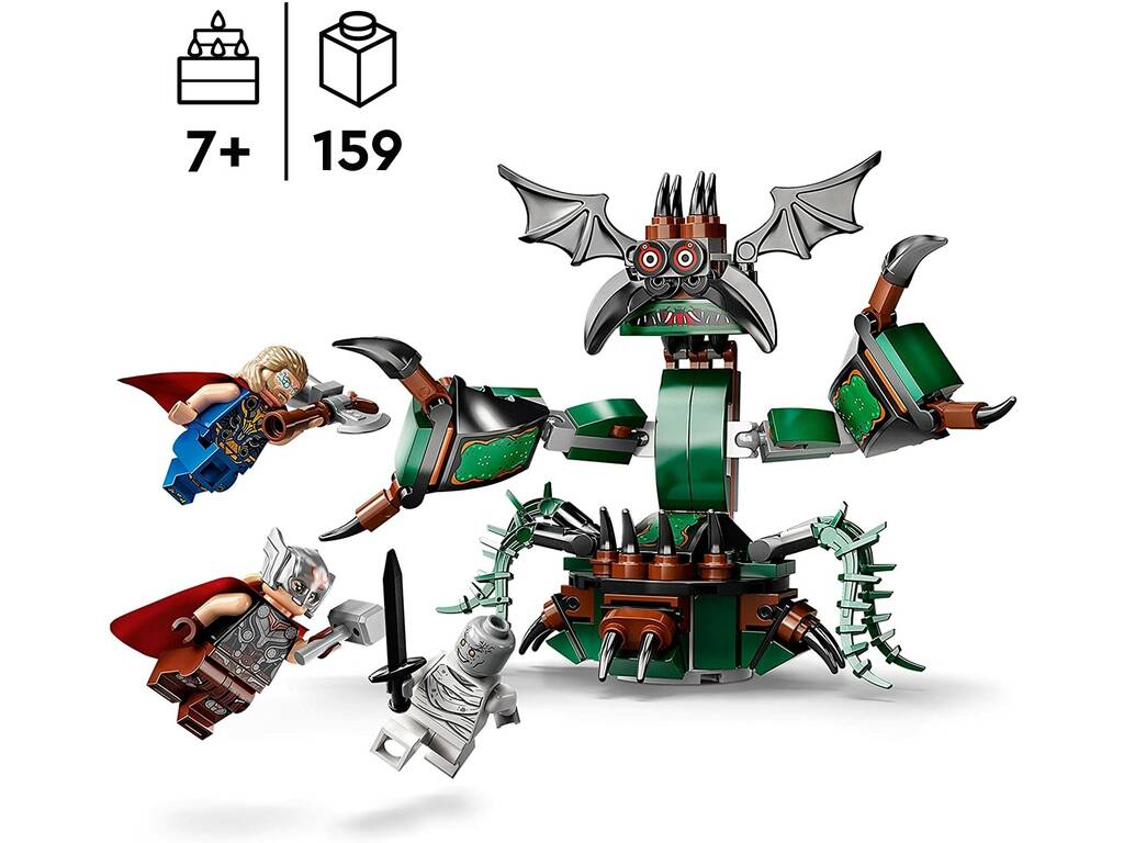Lego Marvel Thor Amour et Tonnerre Attaque de la nouvelle Asgard 76207
