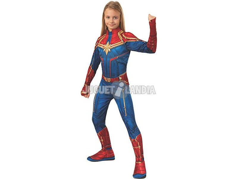 Captain Marvel Classic Mädchen Kostüm Grösse S Rubies 700594-S